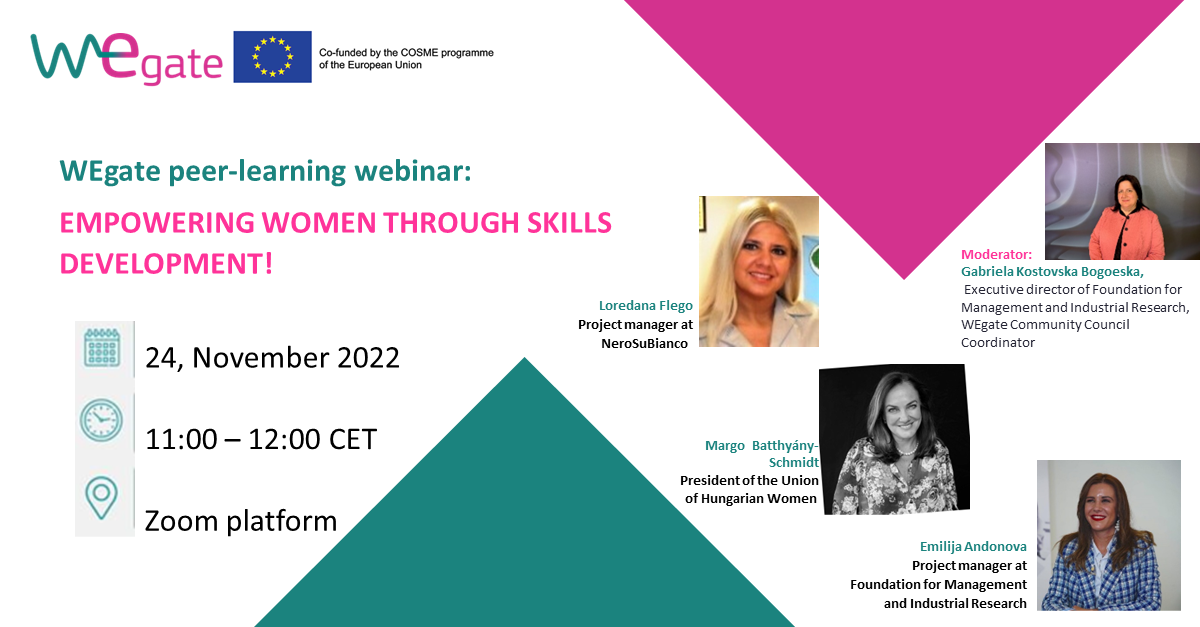 Empowering women through skills development | WEgate webinar